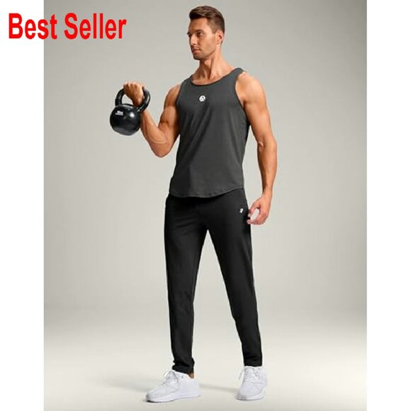 Men's Tall Sweatpants Lightweight Joggers Athletic Workout Casual Tapered Leg - Picture 3 of 6